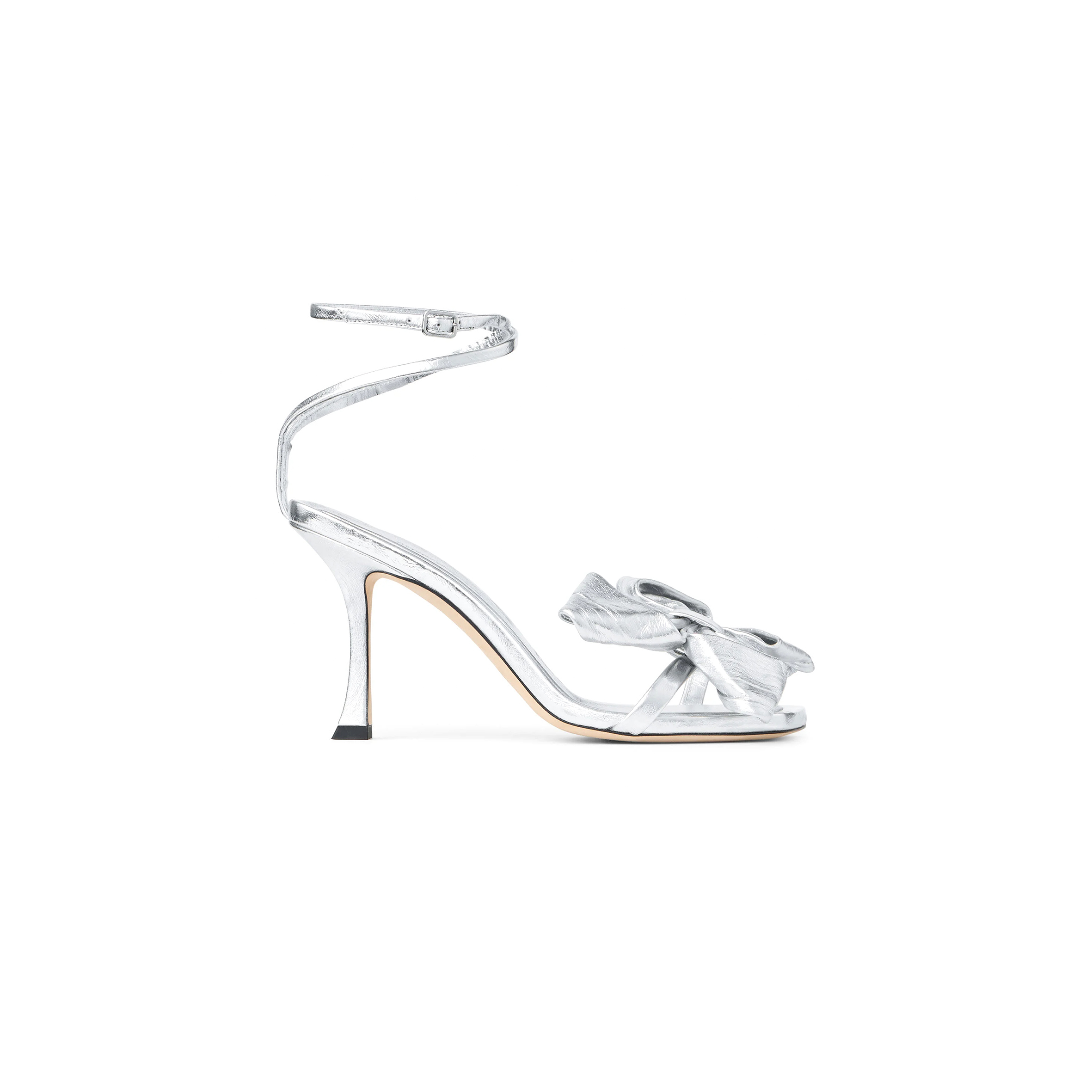 Ji*y Ch* staz sandal 90 silver vintage metallic leather sandals stazsandal90gwg